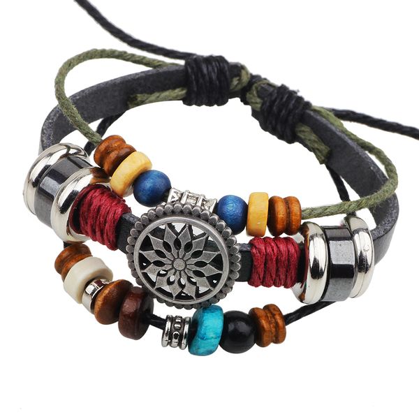 2019 new european and american fashion wild leather bracelet fashion retro beaded beaded men and women leather bracelet jewelry wholesale, Golden;silver
2019 new european and american fashion wild leather bracelet fashion retro beaded beaded men and women leather bracelet jewelry wholesale, Golden;silver