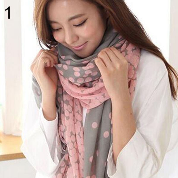 wholesale- women's long candy gradual color round dots scarf shawl twines stole soft scarves 2 colors, Blue;gray
wholesale- women's long candy gradual color round dots scarf shawl twines stole soft scarves 2 colors, Blue;gray