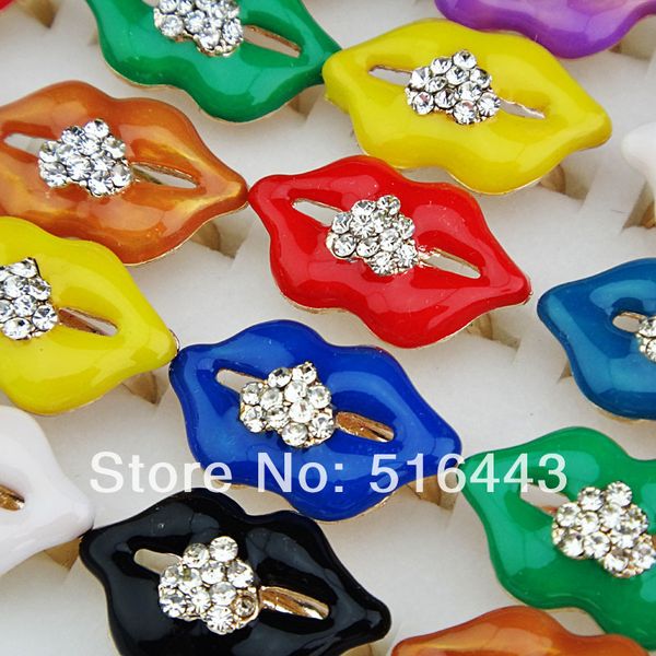 party jewelry 10pcs czech rhinestones mix color enamel fashion gold women lips rings wholesale jewelry lots a-648, Golden;silver
party jewelry 10pcs czech rhinestones mix color enamel fashion gold women lips rings wholesale jewelry lots a-648, Golden;silver