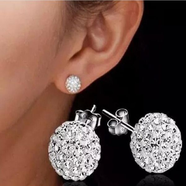 crystal stud earrings for women 6mm 8mm 10mm shambhala round earrings full of diamond fashion studs earings, Golden;silver
crystal stud earrings for women 6mm 8mm 10mm shambhala round earrings full of diamond fashion studs earings, Golden;silver