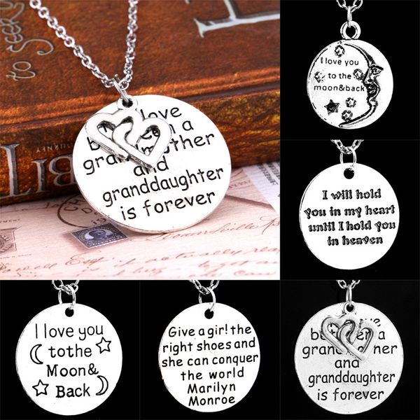 new love between grandmother and granddaughter necklaces double heart family jewelry letter necklace i love you pendants ing, Silver
new love between grandmother and granddaughter necklaces double heart family jewelry letter necklace i love you pendants ing, Silver