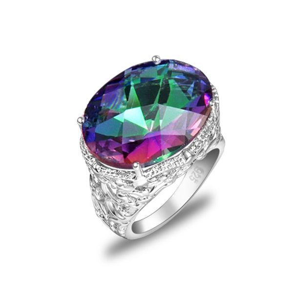 luckyshine weddings jewelry shiny rainbow oval fire mystic z gemstone silver lovers ring jewelry us size 7-9, Golden;silver
luckyshine weddings jewelry shiny rainbow oval fire mystic z gemstone silver lovers ring jewelry us size 7-9, Golden;silver