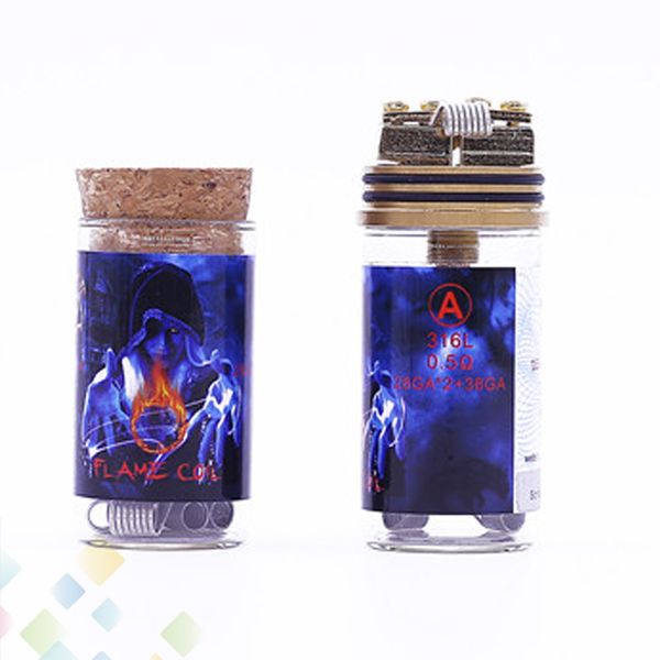 

Demon Killer Flame Coil Prebuilt Flame Wire 316L High quality Heating Wire 6 Types fit DIY E Cigarette RDA RTA DHL Free