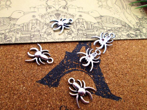 90pcs- spider charms antique tibetan silver spider charm pendants 17x14mm, Bronze;silver
90pcs- spider charms antique tibetan silver spider charm pendants 17x14mm, Bronze;silver