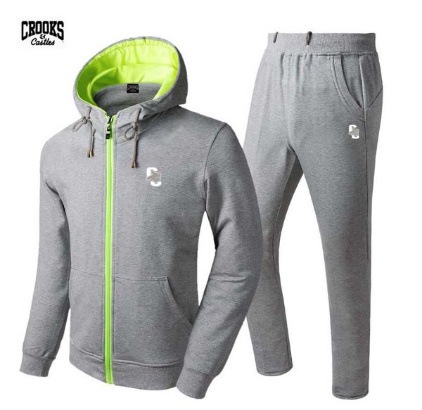 a97431 fashion style crooks and castles men's sweat zipper suit outdoor hip hop clothing casual sportswear,s-3xl, Gray
a97431 fashion style crooks and castles men's sweat zipper suit outdoor hip hop clothing casual sportswear,s-3xl, Gray