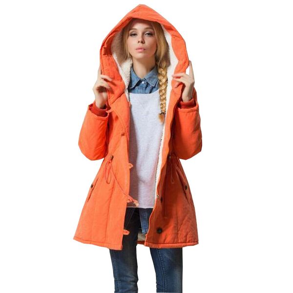 new winter slim lamb wool hooded jacket parka with drawstring coat female women down cotton jacket plus size 4xl, Black
new winter slim lamb wool hooded jacket parka with drawstring coat female women down cotton jacket plus size 4xl, Black