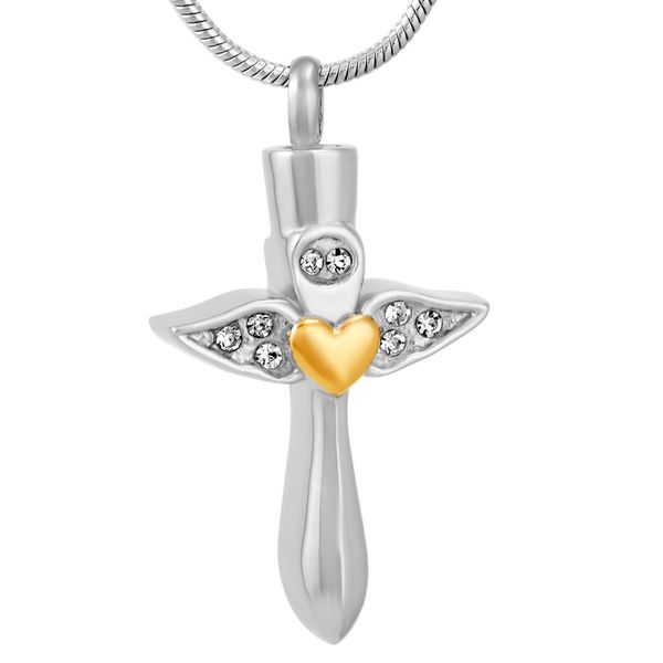 ijd9712 cross stainless steel cremation pendant necklace heart crystal ashes keepsake urn memory necklace, Silver
ijd9712 cross stainless steel cremation pendant necklace heart crystal ashes keepsake urn memory necklace, Silver