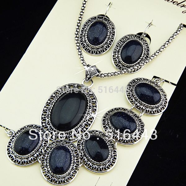 guaranteed 100% natural 3pcs antique silver p oval blue sandstones earrings bracelet necklace women vintage jewelry set a699 
guaranteed 100% natural 3pcs antique silver p oval blue sandstones earrings bracelet necklace women vintage jewelry set a699