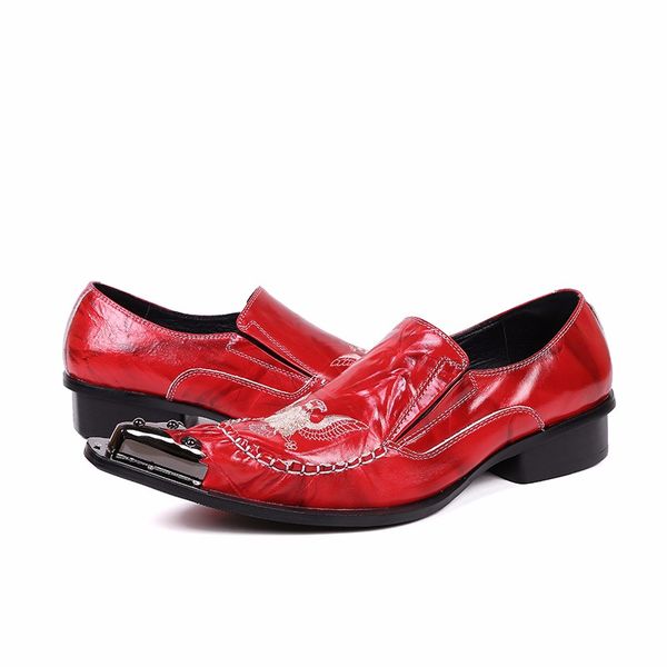 new luxury fashion oxfords eagle embroidery slip on wedding and nightclub party shoes men red christmas gifts, Black
new luxury fashion oxfords eagle embroidery slip on wedding and nightclub party shoes men red christmas gifts, Black