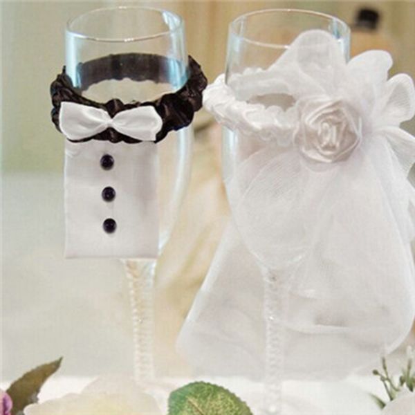 wholesale- new wedding decoration new year christmas wedding party decoration a couple of bridegroom & bride type wineglass cover accessory
wholesale- new wedding decoration new year christmas wedding party decoration a couple of bridegroom & bride type wineglass cover accessory