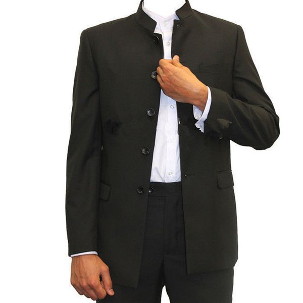 mens suits blazers new piece mao suit chinese tunic slim fit casual style formal busines wedding suit, White;black
mens suits blazers new piece mao suit chinese tunic slim fit casual style formal busines wedding suit, White;black