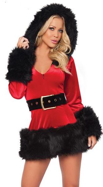 santa costume mrs claus outfit womens christmas fancy dress cosplay with hat party dress, Black;red
santa costume mrs claus outfit womens christmas fancy dress cosplay with hat party dress, Black;red