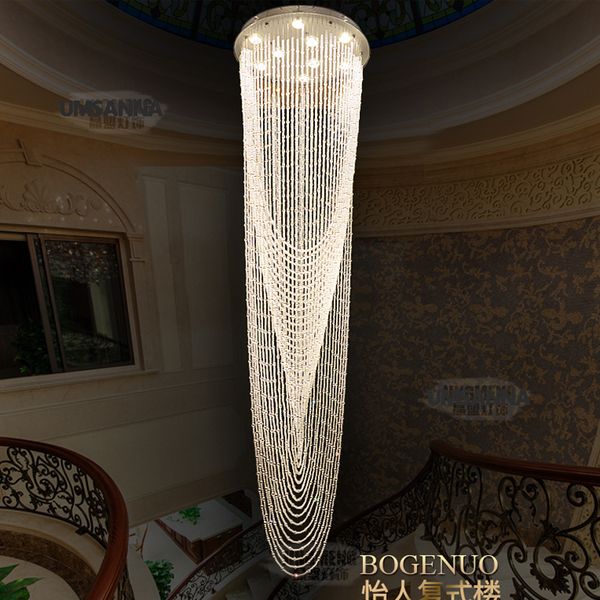 led crystal chandelier lighting modern chandeliers lights fixture big long round crystal hanging lamps home indoor lighting ac90v-260v
led crystal chandelier lighting modern chandeliers lights fixture big long round crystal hanging lamps home indoor lighting ac90v-260v
