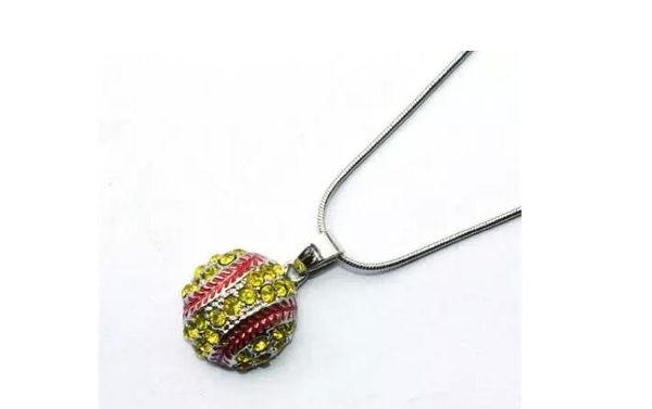 10 pcs/lot new 1.7cm lemon gold crystal rhinestone softball necklace cute sports pendant necklaces jewelry gift for world cup team club, Silver
10 pcs/lot new 1.7cm lemon gold crystal rhinestone softball necklace cute sports pendant necklaces jewelry gift for world cup team club, Silver