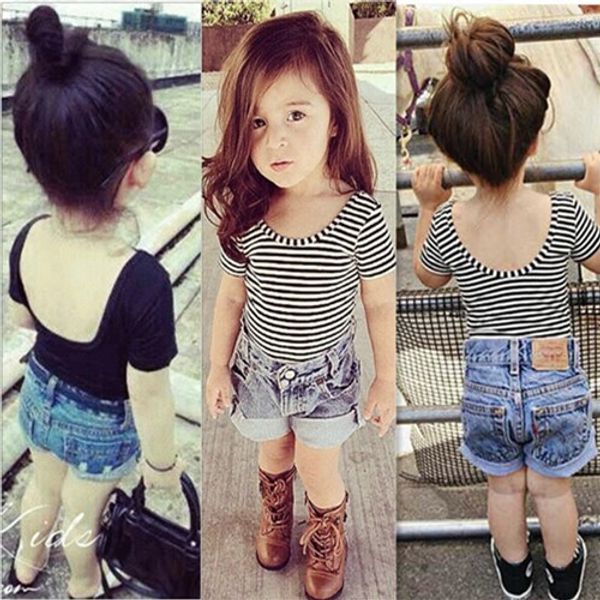 Ins Baby Girls Backless striped short sleeved T-shirt Cute Infant Toddle Slim Tops Tees Kids Tshirts Children Clothes Clothing
Ins Baby Girls Backless striped short sleeved T-shirt Cute Infant Toddle Slim Tops Tees Kids Tshirts Children Clothes Clothing