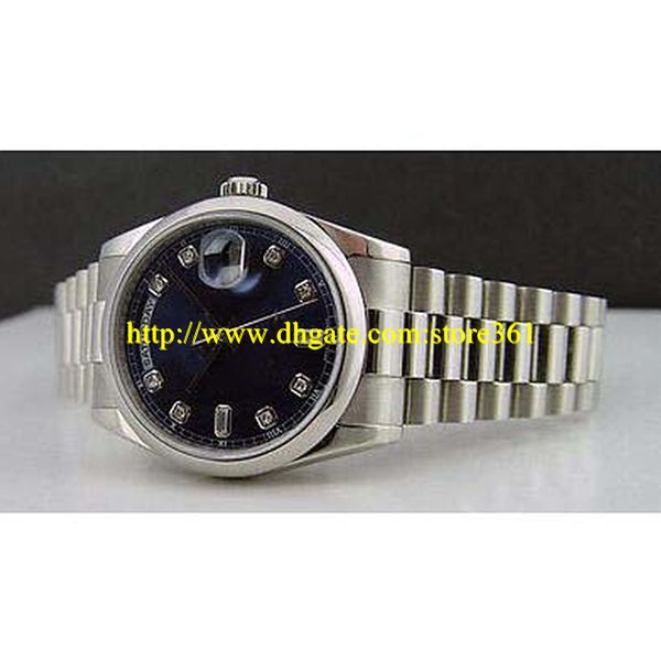 store361 new arrive watches platinum 36mm president blue diamond dial 118206, Slivery;brown
store361 new arrive watches platinum 36mm president blue diamond dial 118206, Slivery;brown