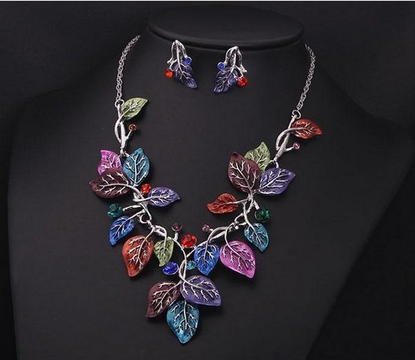 big brand womens party leaf jewelry sets necklaces earrings set statement necklaces earrings chokers necklaces earrings, Golden;silver
big brand womens party leaf jewelry sets necklaces earrings set statement necklaces earrings chokers necklaces earrings, Golden;silver