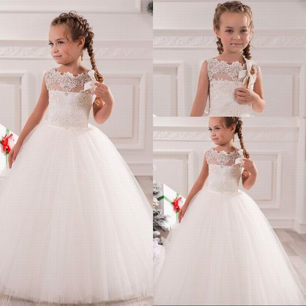 new fashion long tulle lace custom made cute little flower girl dress floor length hand made flowers kids prom birthday dress 13, White;blue
new fashion long tulle lace custom made cute little flower girl dress floor length hand made flowers kids prom birthday dress 13, White;blue