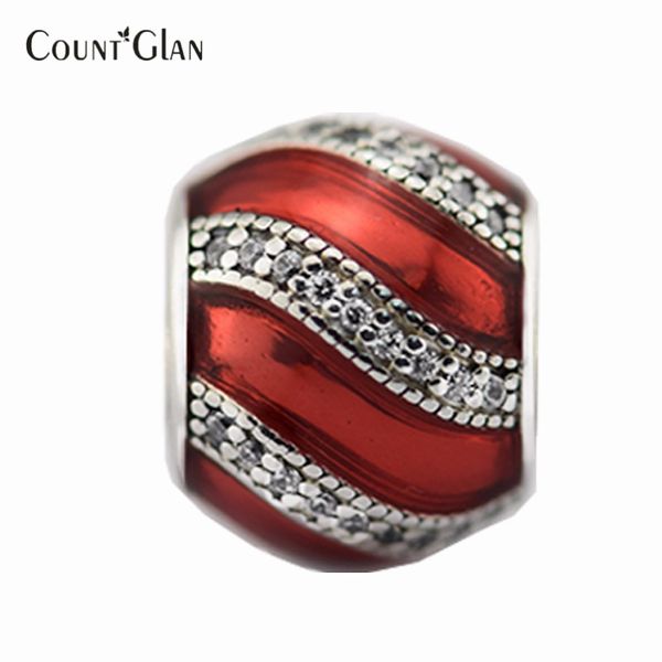 beads fits pandora charms bracelets original silver 925 adornment translucent red enamel&clear cz charm beads for jewelry making, Black
beads fits pandora charms bracelets original silver 925 adornment translucent red enamel&clear cz charm beads for jewelry making, Black