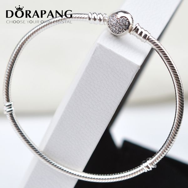 dorapang factory wholesale 925 sterling silver heart bracelets snake chain fit charm bead bangle logo bracelet jewelry women gift 8031, Black
dorapang factory wholesale 925 sterling silver heart bracelets snake chain fit charm bead bangle logo bracelet jewelry women gift 8031, Black