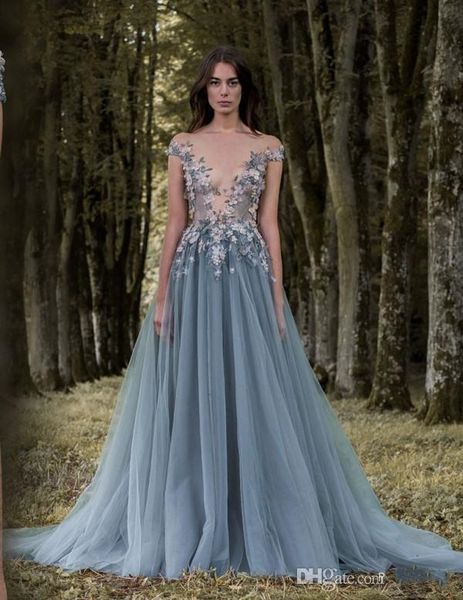 2017 paolo sebastian lace prom dresses sheer plunging neckline appliqued party gowns sweep train tulle beads evening wear for women, Black;red
2017 paolo sebastian lace prom dresses sheer plunging neckline appliqued party gowns sweep train tulle beads evening wear for women, Black;red