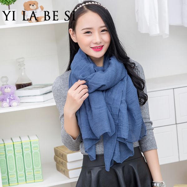 wholesale- 180*100 cm classic solid colors women scarf and shawl autumn winter scarf for women scarf echarpes foulards femme, Blue;gray
wholesale- 180*100 cm classic solid colors women scarf and shawl autumn winter scarf for women scarf echarpes foulards femme, Blue;gray