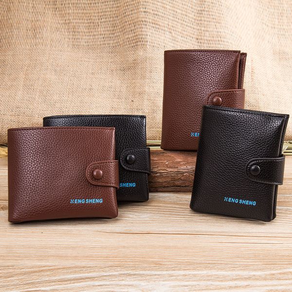 quality soft leather restore ancient hasp button men wallets black brown color card holder purse wallet ing, Red;black
quality soft leather restore ancient hasp button men wallets black brown color card holder purse wallet ing, Red;black