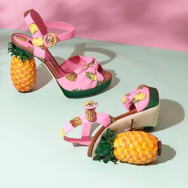 colorful pineapple heels sandals women shoes bow tie open toe high heels gladiators unique designer summer sandalias female, Black
colorful pineapple heels sandals women shoes bow tie open toe high heels gladiators unique designer summer sandalias female, Black