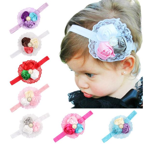 new children hair with rose buds lace baby headband headdress dmtg079 mix order, Silver
new children hair with rose buds lace baby headband headdress dmtg079 mix order, Silver
