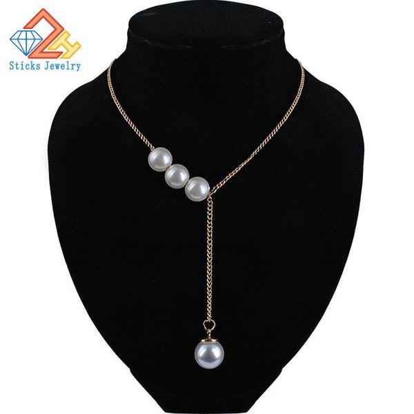 korea new fashion elegant pearl crystal pearl necklace (size: 1.2cm), Silver
korea new fashion elegant pearl crystal pearl necklace (size: 1.2cm), Silver