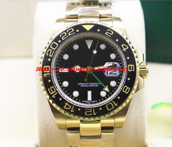 luxury wristwatch new ii 18k yellow gold black dial 116718 bk ceramic bezel automatic mechanical men watches quality, Slivery;brown
luxury wristwatch new ii 18k yellow gold black dial 116718 bk ceramic bezel automatic mechanical men watches quality, Slivery;brown