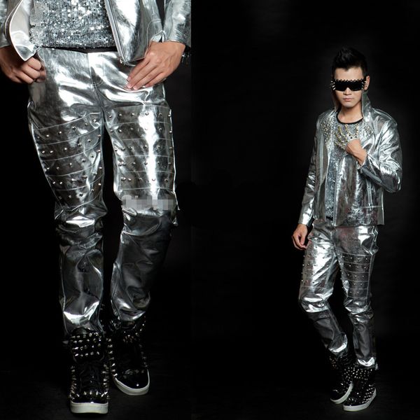 fashion normic silver rivet pants costume man costumes singer dancer performance stage wear clothes show party nightclub, Black
fashion normic silver rivet pants costume man costumes singer dancer performance stage wear clothes show party nightclub, Black