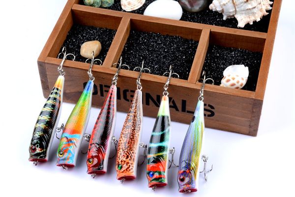 6pcs of color series plastic bionic hard bait popper 9cm,14.5g mini surface fishing baits fake lure fish with hook 1606700
6pcs of color series plastic bionic hard bait popper 9cm,14.5g mini surface fishing baits fake lure fish with hook 1606700