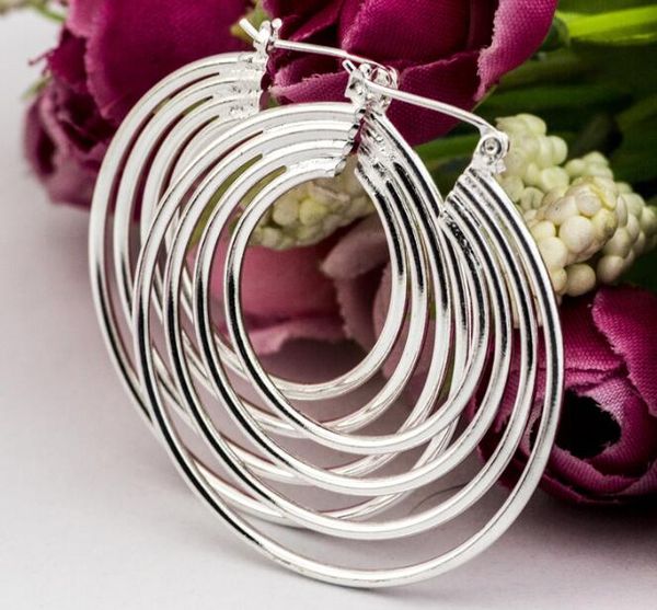 6pairs sale new arrival 925 silver copper plated fashion women's ladies female four layer big circel earrings earring hoop high quality, Golden;silver
6pairs sale new arrival 925 silver copper plated fashion women's ladies female four layer big circel earrings earring hoop high quality, Golden;silver