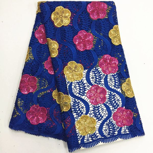 5 y/pc fashion blue african water soluble lace with fuchsia and gold sequins flower french cord lace fabric for dress bw109-4, Black;white
5 y/pc fashion blue african water soluble lace with fuchsia and gold sequins flower french cord lace fabric for dress bw109-4, Black;white