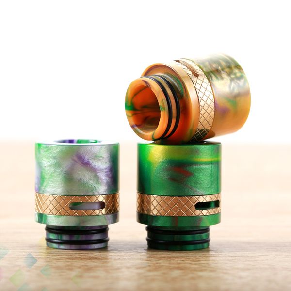 810 Drip Tip Epoxy Resin and Brass material Drip Tips Vape Air Control Wide Bore Mouthpiece for TFV8 TFV12 Atomizers DHL Free
810 Drip Tip Epoxy Resin and Brass material Drip Tips Vape Air Control Wide Bore Mouthpiece for TFV8 TFV12 Atomizers DHL Free
