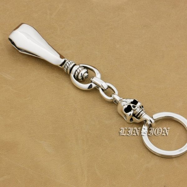 linsion 925 sterling silver skull mens biker rocker punk keychain belt clip 9t013, Slivery;golden
linsion 925 sterling silver skull mens biker rocker punk keychain belt clip 9t013, Slivery;golden