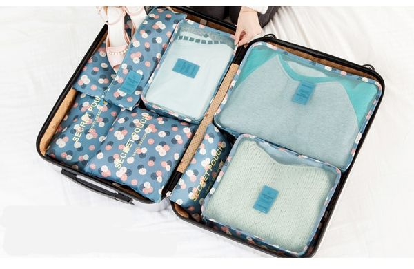 travel bag 7 sets of luggage packing finishing bag shoes underwear makeup bags, Blue;pink
travel bag 7 sets of luggage packing finishing bag shoes underwear makeup bags, Blue;pink