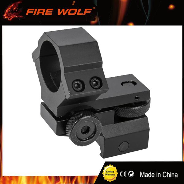 

FIRE WOLF 25.4mm Ring Tactical Laser Sight Flashlight Rifle Scope Low Mount Adjustable Elevation Windage for 20mm Rail System