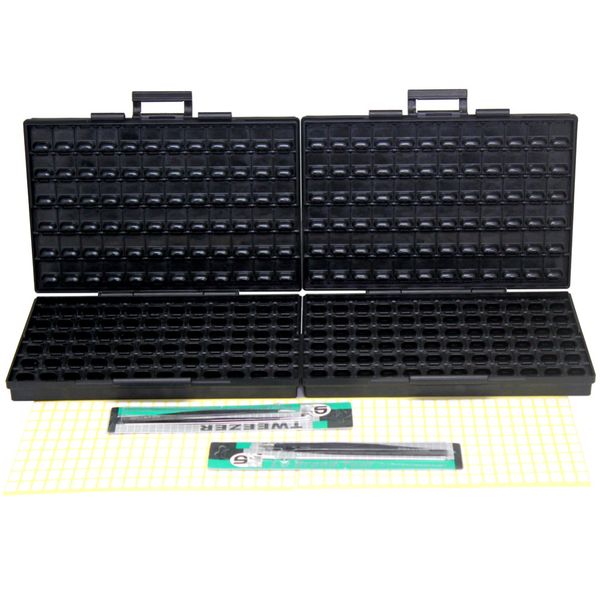wholesale- aidetek 2 box- esd safe smd ic box w/144 bins anti-statics smd smt organizer transistor diode
wholesale- aidetek 2 box- esd safe smd ic box w/144 bins anti-statics smd smt organizer transistor diode