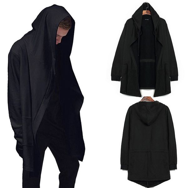 wholesale- 2016 hip hop mens black hooded mantle cardigan sweatshirt spring and autumn long cloak coat manto long sleeves hoodie, Black;brown
wholesale- 2016 hip hop mens black hooded mantle cardigan sweatshirt spring and autumn long cloak coat manto long sleeves hoodie, Black;brown