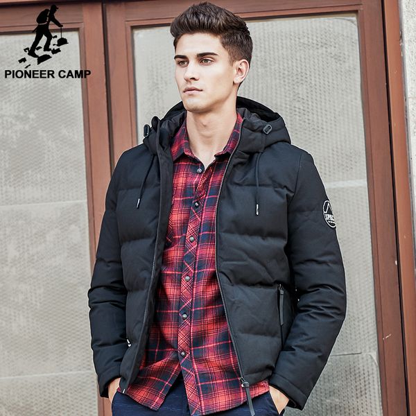 wholesale- pioneer camp men down jacket brand puffer down jacket men casual russian winter duck down coat snow warm parkas for men 611625, Black
wholesale- pioneer camp men down jacket brand puffer down jacket men casual russian winter duck down coat snow warm parkas for men 611625, Black