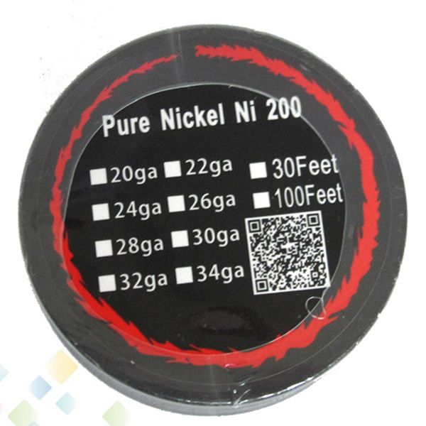 Ni200 Pure Nickel Wire 30 Feets 22 24 26 28 30 32 Gauges E Cigarette RBA Coils For TC Box Mod DHL Free
Ni200 Pure Nickel Wire 30 Feets 22 24 26 28 30 32 Gauges E Cigarette RBA Coils For TC Box Mod DHL Free