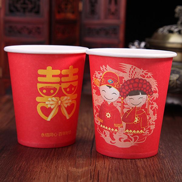 wholesale- 100pcs/lot wedding paper cups disposable red cup festive supplies red paper cups
wholesale- 100pcs/lot wedding paper cups disposable red cup festive supplies red paper cups