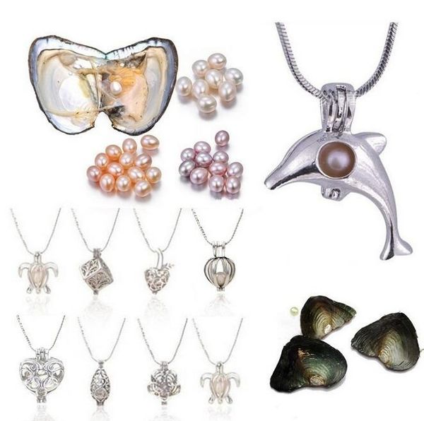 love wish pearl cages locket necklace freshwater pearls oyster pendant necklace(vacuum packing oysters) dolphins/turtle pendant necklace, Silver
love wish pearl cages locket necklace freshwater pearls oyster pendant necklace(vacuum packing oysters) dolphins/turtle pendant necklace, Silver