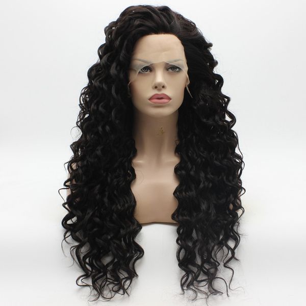 iwona hair curly long dark brown wig 184 half hand tied heat resistant synthetic lace front wig7271749, Black
iwona hair curly long dark brown wig 184 half hand tied heat resistant synthetic lace front wig7271749, Black