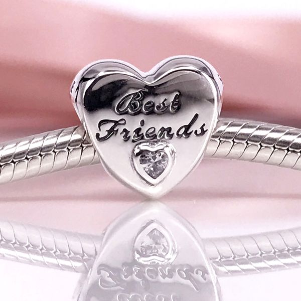 authentic 925 sterling silver friendship heart, clear cz charm fit diy pandora bracelet and necklace 791727cz, Black
authentic 925 sterling silver friendship heart, clear cz charm fit diy pandora bracelet and necklace 791727cz, Black