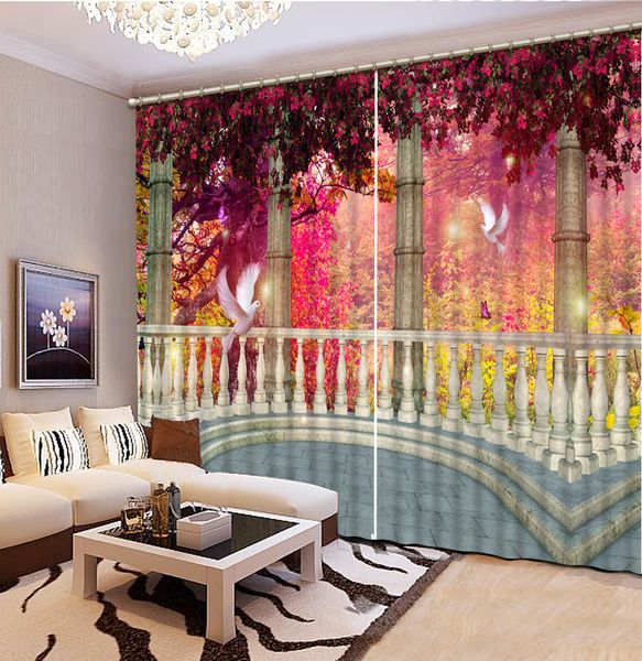 luxury european modern roman curtain fashion decor home decoration for bedroom