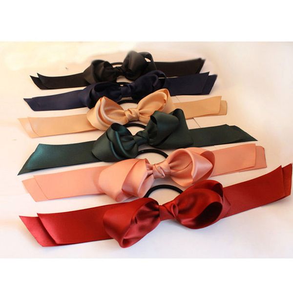 elastic bow tie hair band hair ribbon hair rope satin ponytail holder 10 colors #r48, Black;brown
elastic bow tie hair band hair ribbon hair rope satin ponytail holder 10 colors #r48, Black;brown