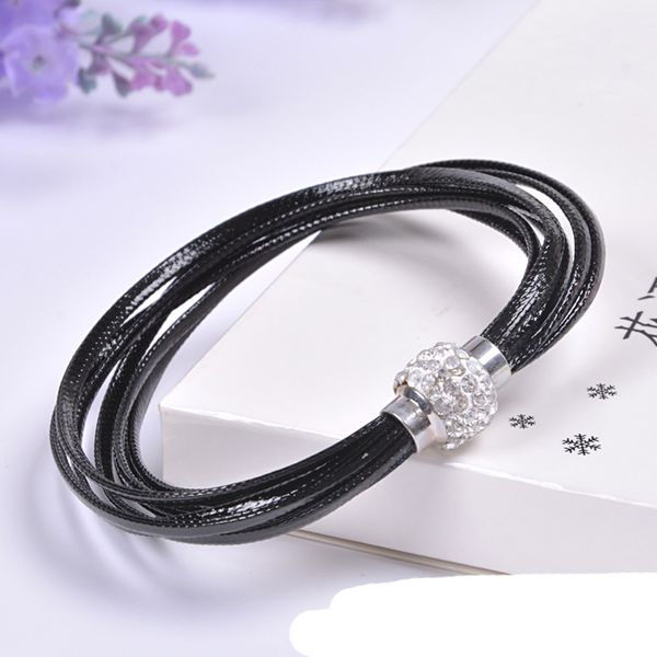 new pu leather bracelet disco crystal bracelet fashion magnetic clasp bracelet wristband jewelry gift, Golden;silver
new pu leather bracelet disco crystal bracelet fashion magnetic clasp bracelet wristband jewelry gift, Golden;silver